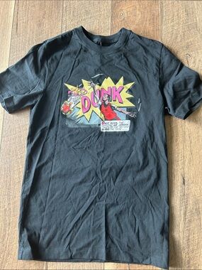 Air Jordan Kids Black Graphic 'Dunk' Comic-Style Tee